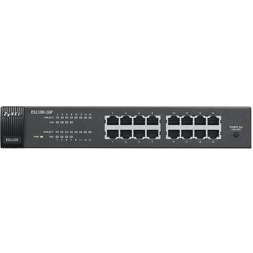 Switch ZyXEL 16 porturi 10/100, 8 x Poe Rackabil