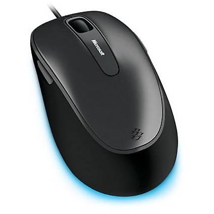 Mouse Microsoft Comfort Mouse 4500 pentru business, BlueTrack, 1000 dpi, Negru/Argintiu