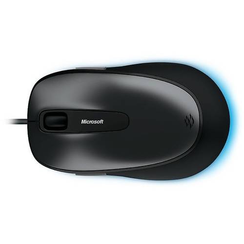 Mouse Microsoft Comfort Mouse 4500 pentru business, BlueTrack, 1000 dpi, Negru/Argintiu