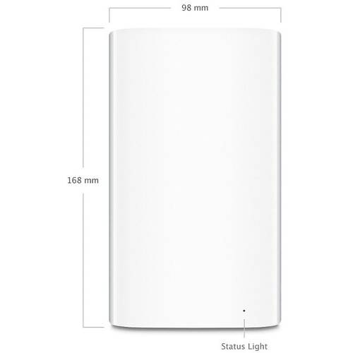 Hard Disk Extern Apple AirPort Time Capsule, 2TB, USB 2.0, Ethernet, Alb