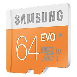 Card Memorie Samsung EVO Micro SDHC, 64GB Clasa 10