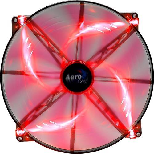 Ventilator PC Aerocool Silent Master Red LED 200mm