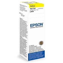 Cartus cerneala Original Epson T6734 Yellow, 70ml, Compatibil L800