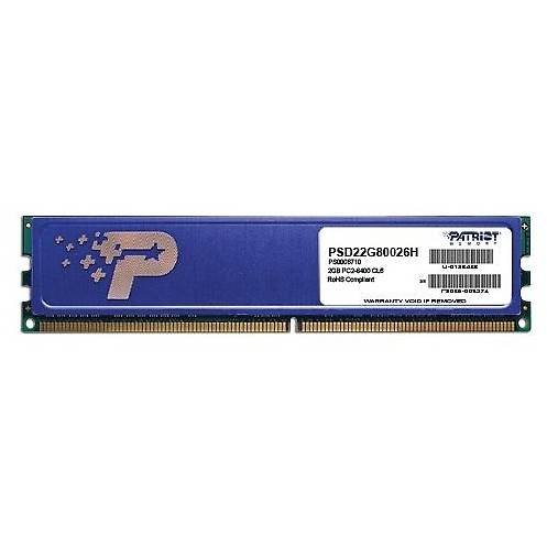 Memorie PATRIOT Signature Line Heatspreader, DDR2, 2GB, 800MHz, CL6, 1.8V, Dual Rank