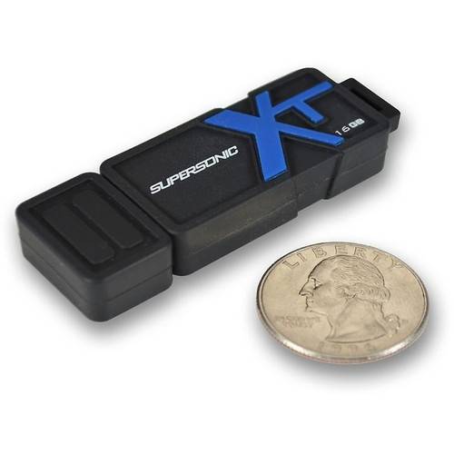 Memorie USB PATRIOT Supersonic Boost XT, 16GB, USB 3.0, Negru