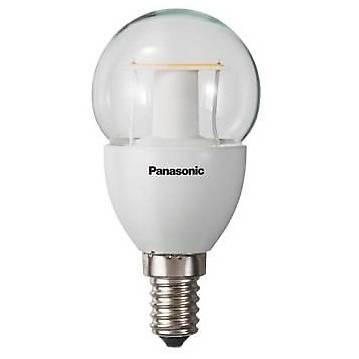 Bec cu LED Panasonic Clear CMT PingPong, 230V, 5W, Fasung E14, Alb Cald, A+
