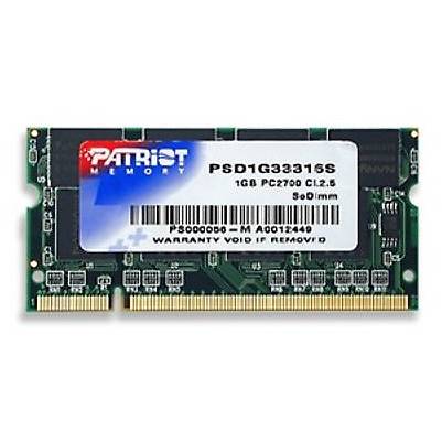 Memorie Notebook PATRIOT DDR, 1GB, 333MHz, CL2.5