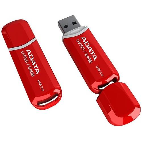 Memorie USB A-DATA DashDrive UV150, 64GB, USB 3.0, Rosu