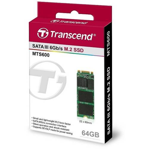 SSD Transcend MTS600, 64GB, SATA 3, M.2 2260