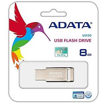 Memorie USB A-DATA UV130, 8GB, USB 2.0, Auriu