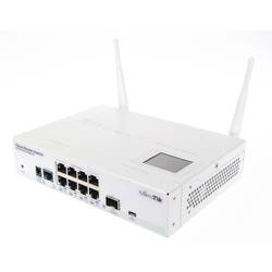 Router Wireless MikroTik Cloud  Switch wireless  CRS109-8G-1S-2HnD-IN, Gigabit