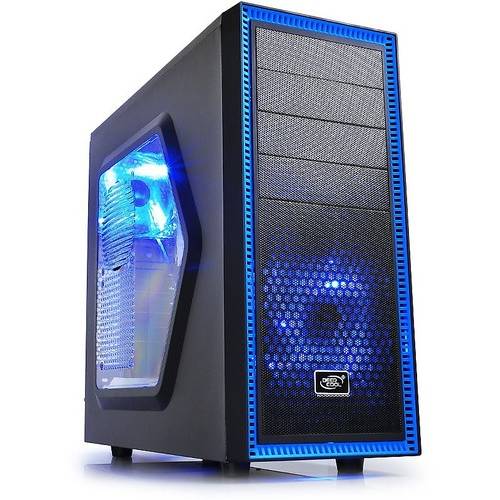 Carcasa Deepcool Tesseract SW, MiddleTower, Fara sursa, Negru