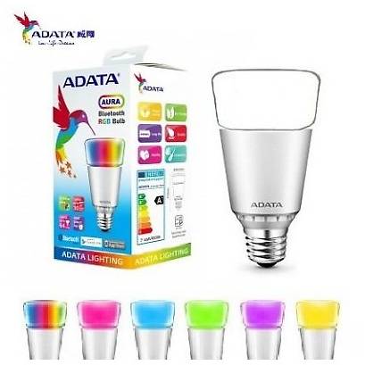 Bec cu LED A-Data Aura A19, E27, 7W, RGB Color, Bluetooth, App Control Android, iOS