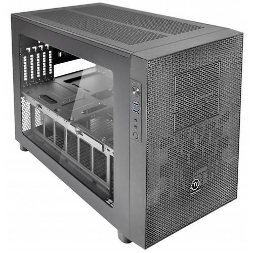 Carcasa Thermaltake Core X2, CubeTower, Fara sursa, Negru