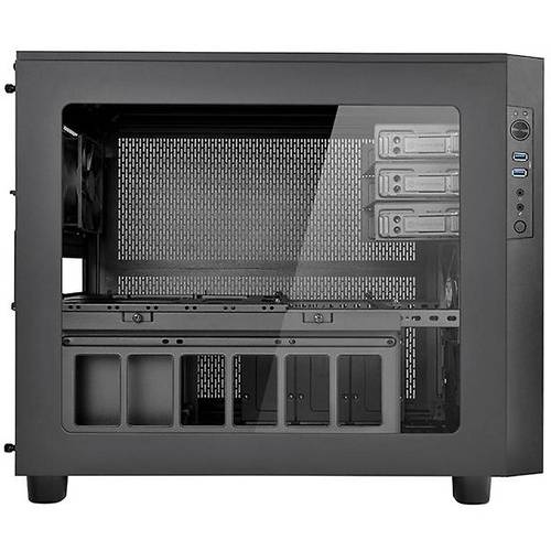 Carcasa Thermaltake Core X2, CubeTower, Fara sursa, Negru