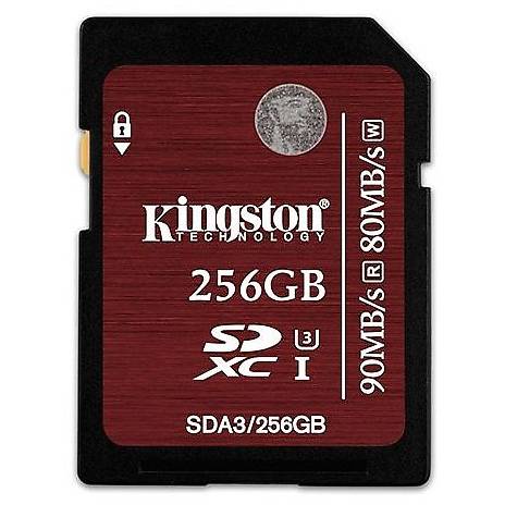 Card Memorie Kingston SDXC, 256GB, Clasa 10, UHS-I U3