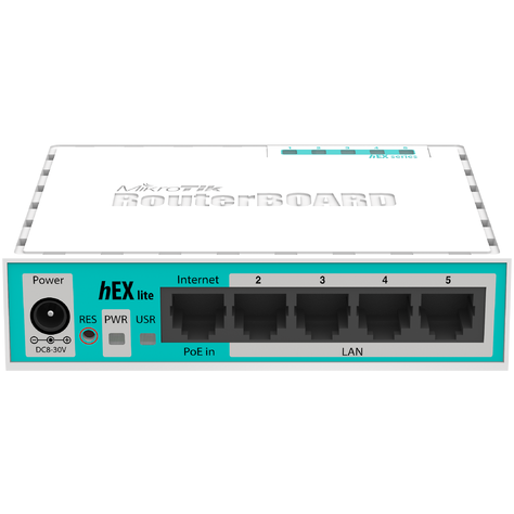 Router MikroTik hEX lite OS L4, RB750r2, 5 porturi 10/100