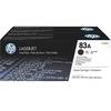 Cartus Toner Original HP 83A Dual Pack Black, CF283AD