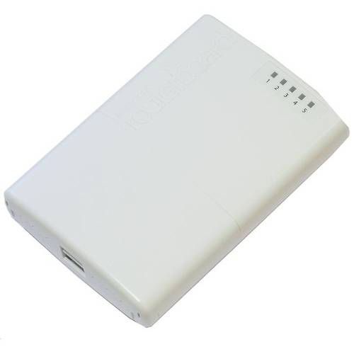 Router MikroTik PowerBox de exterior, RB750P-PBR2, 5 porturi 10/100