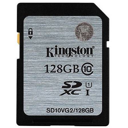 Card Memorie Kingston SDXC, 128GB, Clasa 10, UHS-I, ver G2
