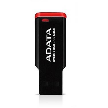 Memorie USB A-DATA UV140, 64GB, USB 3.0, Negru/Rosu