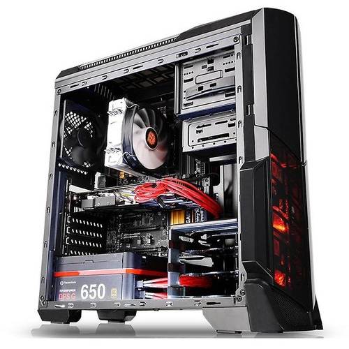 Carcasa Thermaltake Versa N21, MiddleTower, Fara sursa, Negru