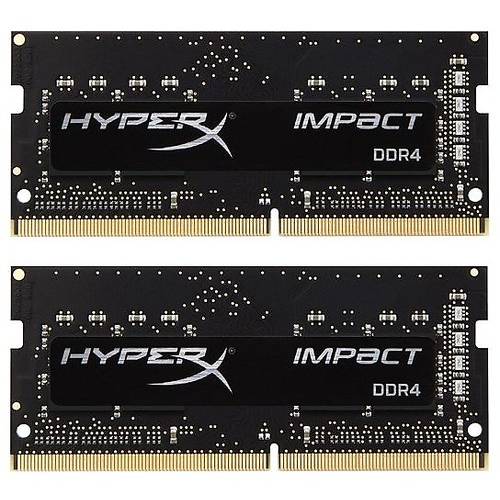 Memorie Notebook Kingston SODIMM HyperX Impact DDR4, 8GB, 2133MHz CL13, Kit Dual Channel