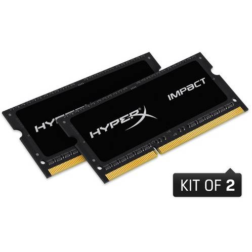 Memorie Notebook Kingston SODIMM HyperX Impact DDR4, 16GB, 2400MHz CL14, Kit Dual Channel