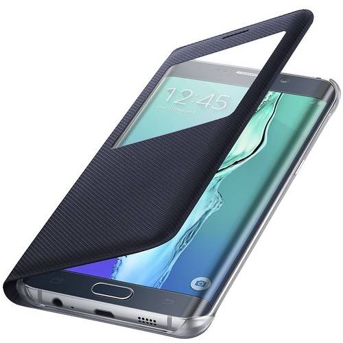 Samsung Husa S-View Cover pentru Galaxy S6 Edge+, G928, Black
