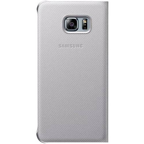 Husa S-View Cover Samsung pentru Galaxy S6 Edge+, G928, Silver