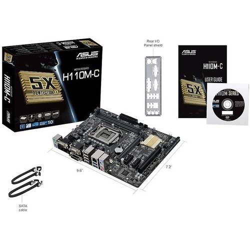 Placa de baza Asus H110M-C, Socket 1151, mATX