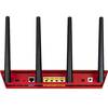 Router Wireless Asus   RT-AC87U RED, 600 + 1734 Mbps, Dual Band 2.4GHz si 5GHz, 3G si 4G, Management, Rosu