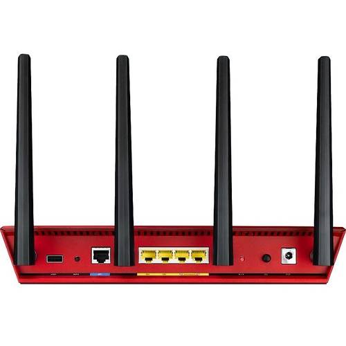 Router Wireless Asus   RT-AC87U RED, 600 + 1734 Mbps, Dual Band 2.4GHz si 5GHz, 3G si 4G, Management, Rosu
