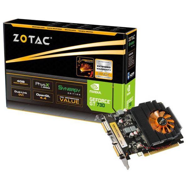 Placa video Zotac GeForce GT 730 Synergy Edition, 4GB GDDR3, 128 biti