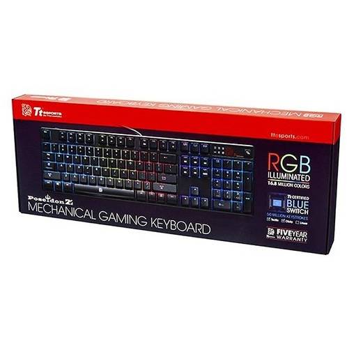 Tastatura gaming Thermaltake Tt eSPORTS POSEIDON Z, Iluminata RGB