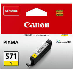 Cartus cerneala Canon CLI-571Y Yellow, BS0388C001AA