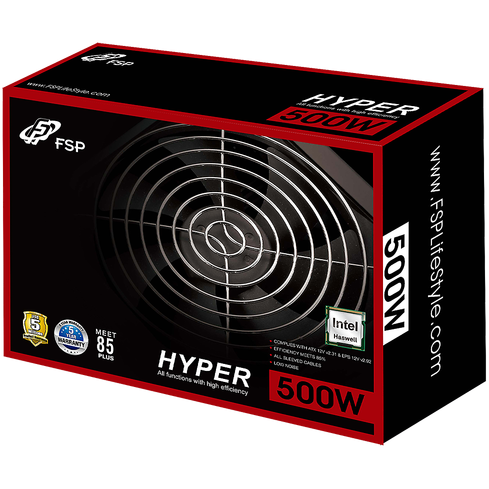Sursa Fortron Hyper 500, 500W, Certificare 80+