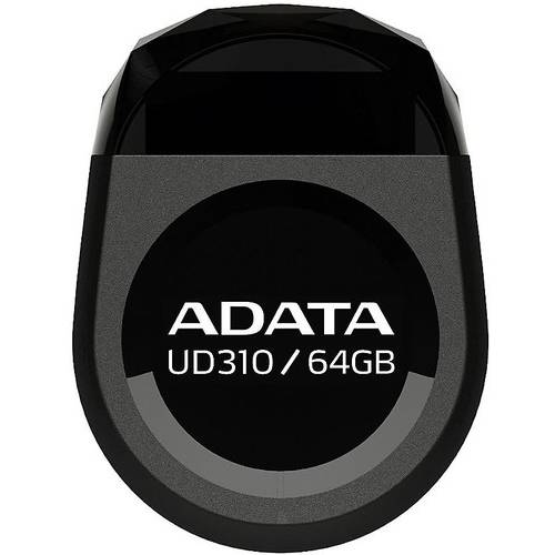 Memorie USB A-DATA DashDrive Durable Jewel UD310, 64GB, USB 2.0, Negru