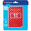 Hard Disk Extern Verbatim Store 'n' Go, 1TB, USB 3.0, Rosu