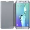 Husa tip Clear View Samsung pentru Galaxy S6 Edge+ G928, Silver