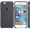 Capac protectie spate Apple Silicone Case pentru iPhone 6s, Charcoal Black