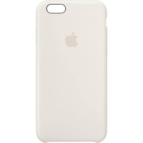 Capac protectie spate Apple Silicone Case pentru iPhone 6s, Alb Antique