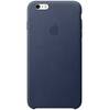 Capac protectie spate Apple Leather Case pentru iPhone 6s, Albastru