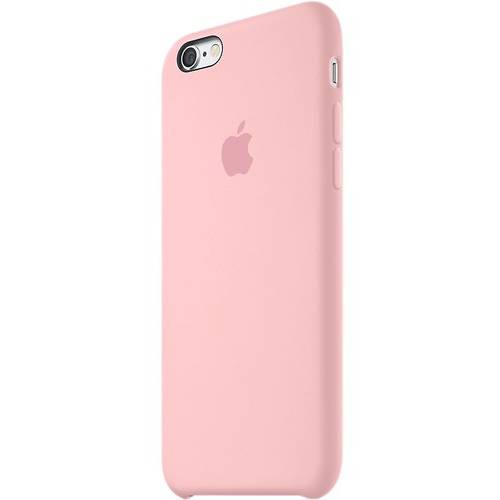 Capac protectie spate Apple Silicone Case pentru iPhone 6s Plus, Roz