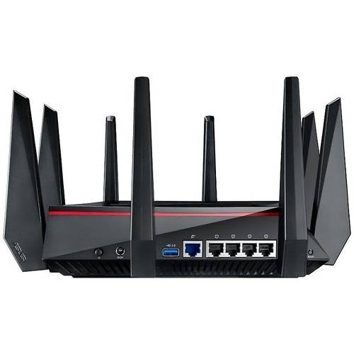 Router Wireless Asus   RT-AC5300, TRI Band, USB 3.0, Management, Negru