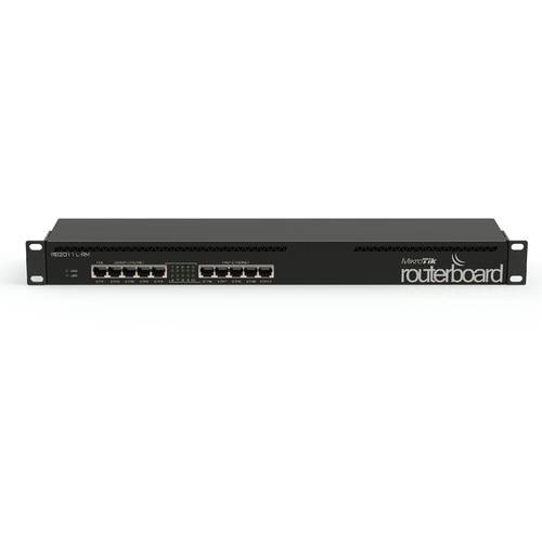 Router MikroTik RB3011UIAS-RM, 10 x GigaLan + 1 x PoE, LCD