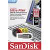 Memorie USB SanDisk Ultra Flair, 64GB, USB 3.0, Negru/Argintiu