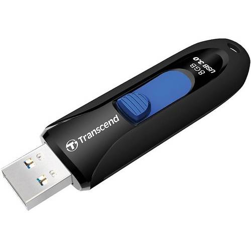 Memorie USB Transcend JetFlash 790, 8GB, USB 3.0, Negru/Albastru