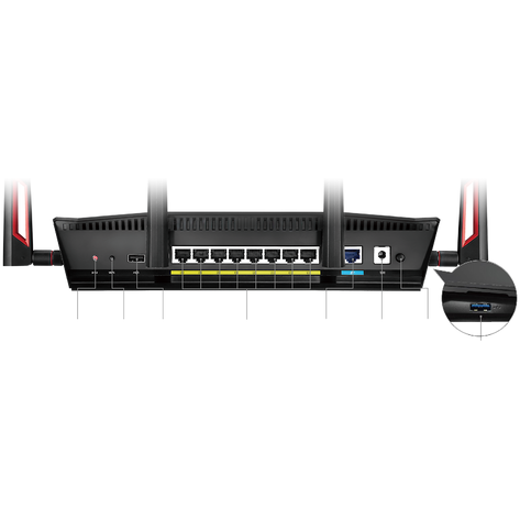Router Wireless Asus   Gigabit RT-AC88U Dual-Band