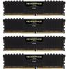 Memorie Corsair Vengeance LPX Black, 64GB, DDR4, 3333MHz, CL16, Kit Quad Channel